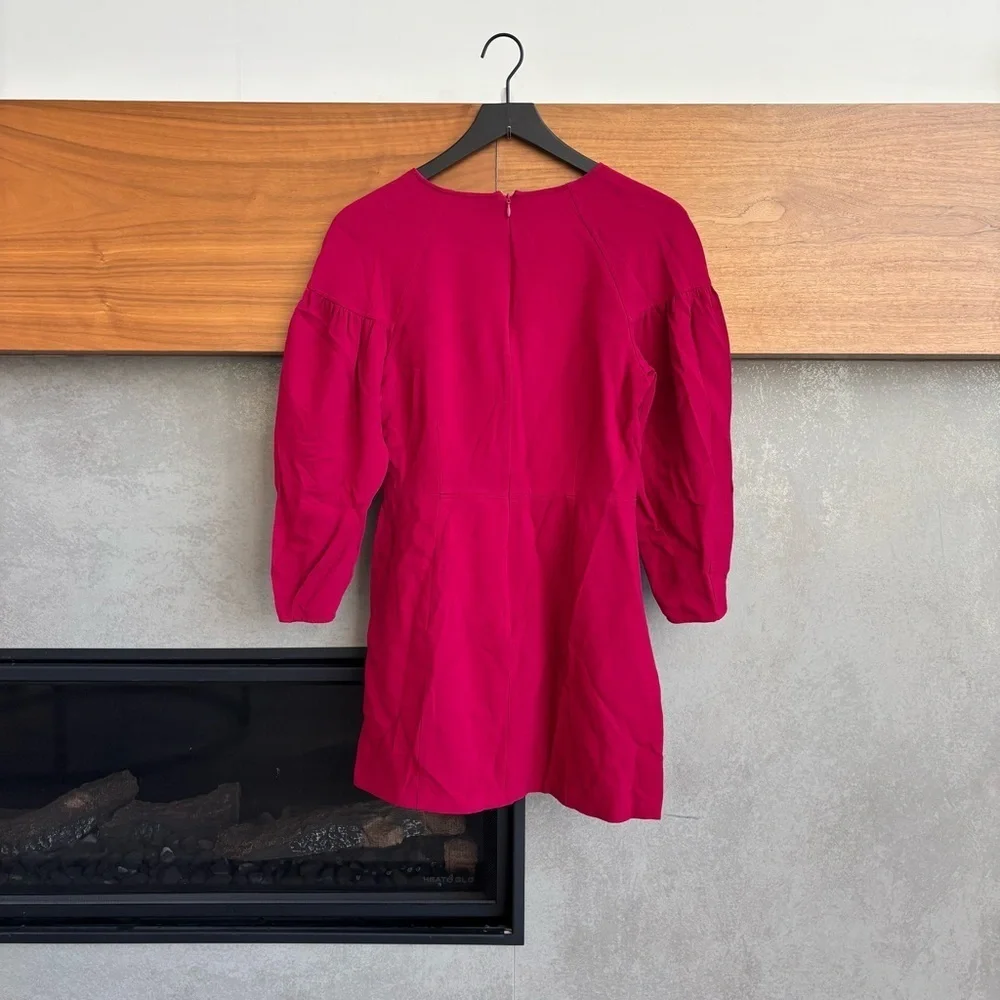 A.L.C Renton Magenta Puff Sleeve‎ Sheath Mini Dress, Size 8